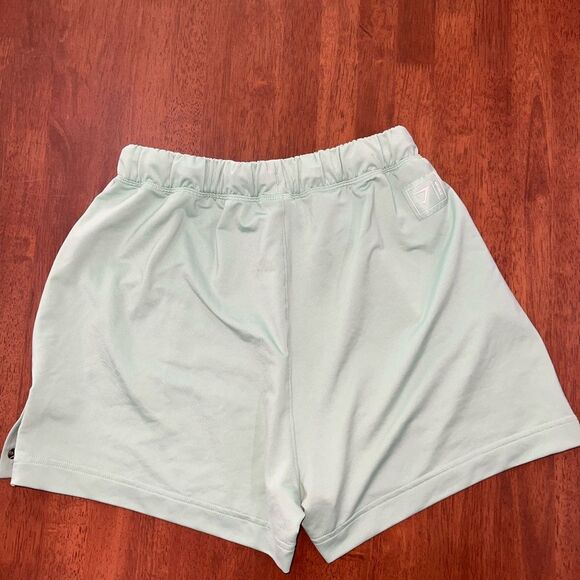 Gym Shorts Cantaloupe Green 3” Side Snap High Waist Medium Gymshark Activewear - Picture 7 of 11